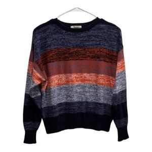 TNA by Aritzia Multi-color Stripe Knit Sweater Women’s Size XS Bin P
